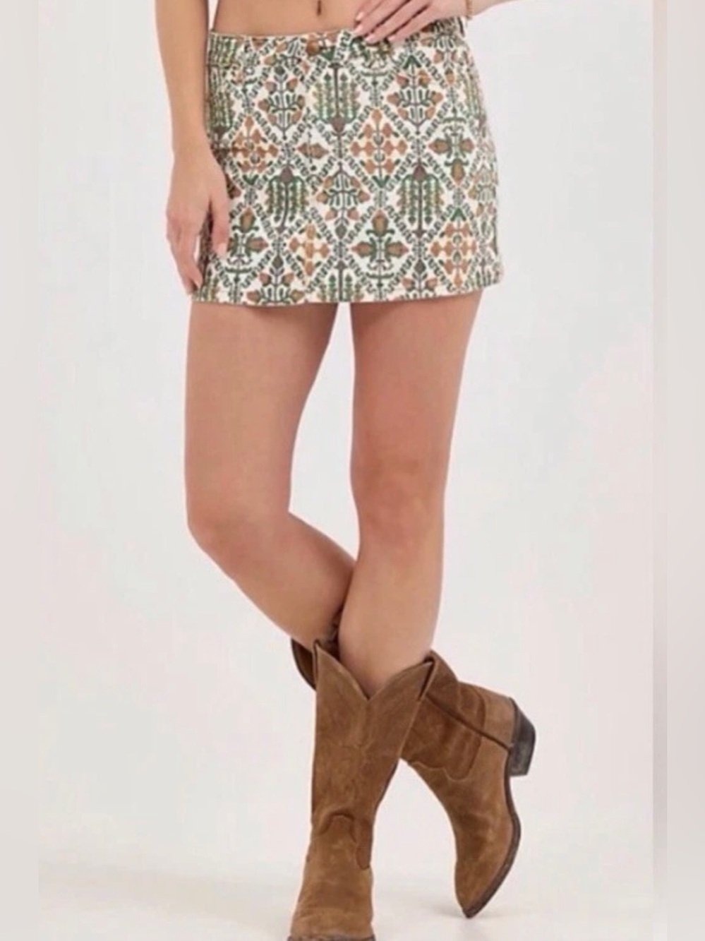 Wrangler Women Floral Pattern Western Mini Skirt Size 10/30